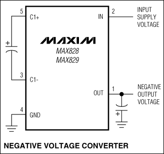 MAX828,MAX829:典型工作電路