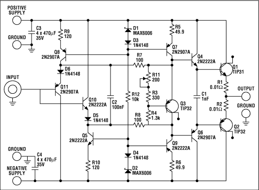 Figure 1. Open-loop buffer schematic.