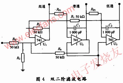 雙二階環(huán)濾波電路 www.solar-ruike.com.cn