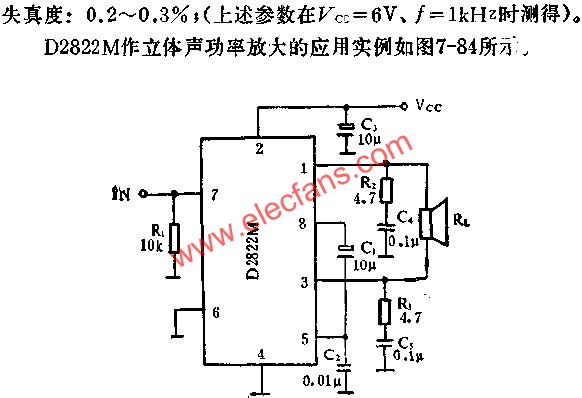 D2822M作BTL功率放大的應用  www.solar-ruike.com.cn