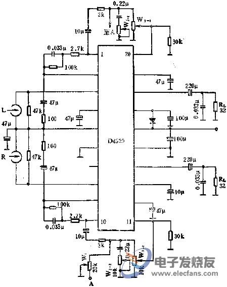 D4520立體聲耳機(jī)放大電路的應(yīng)用  www.solar-ruike.com.cn