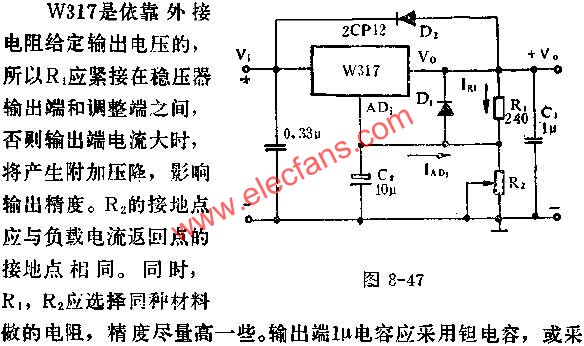 W317基本應用線路圖  www.solar-ruike.com.cn