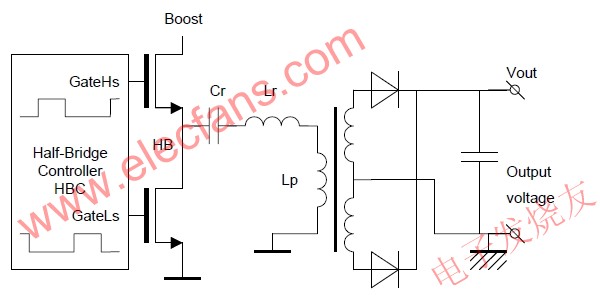 半橋諧振轉換器拓撲簡介 www.solar-ruike.com.cn