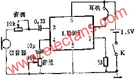 LD505在助聽器中的應用電路圖  www.solar-ruike.com.cn