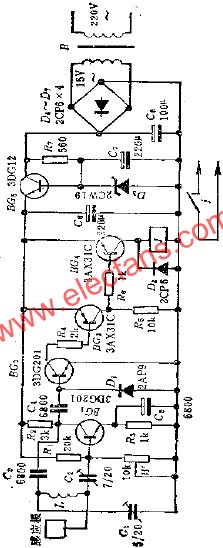 感應(yīng)開關(guān)電路  www.solar-ruike.com.cn