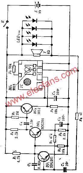 聲控音樂娃娃電路  www.solar-ruike.com.cn