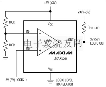 MAX917 - MAX920可不帶電壓基準(zhǔn)的超擺幅功率比較器 www.solar-ruike.com.cn