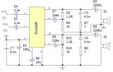 基于TDA2009功率放大器應用電路圖