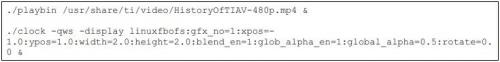 AM335x EVM（AM3358 主頻為720MHz）上，運行命令行如下