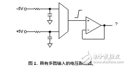 具有多路輸入的電壓跟隨器