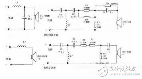 詳解幾款常用分頻器及音箱分頻器電路圖