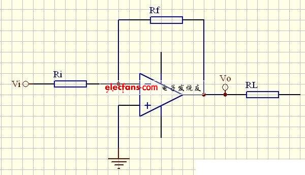 簡(jiǎn)單反相放大器電路圖