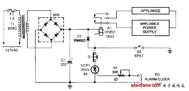 鬧鐘定時器電路