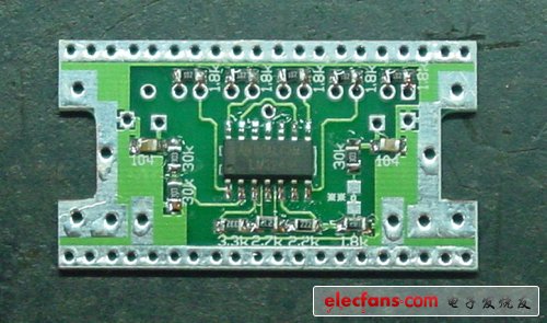 圖2   在PCB上焊接IC