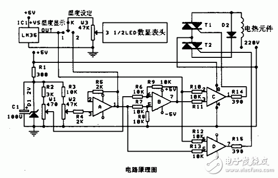 數顯溫度計設計電路圖大全（DS18B20/89S51單片機/液晶）