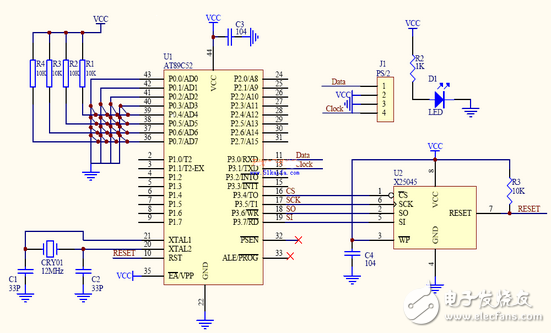 一種嵌入式PC非標(biāo)準(zhǔn)鍵盤電路設(shè)計