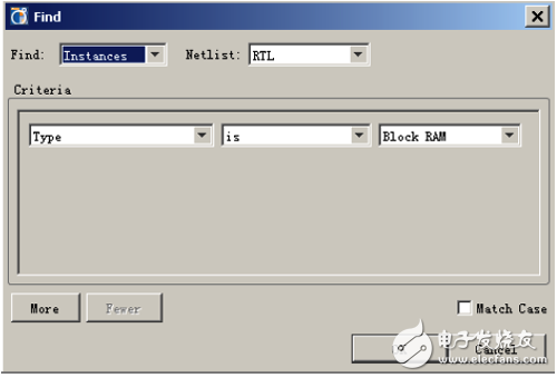 【RTL Schematic】查找對話框