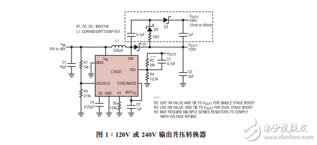 單片式轉(zhuǎn)換器可提供高輸出電壓設(shè)計要點