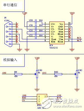 TX-5A+PIC開發板原理圖