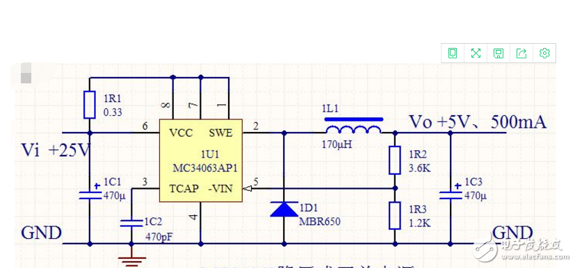 mc34063降壓電路及工作原理