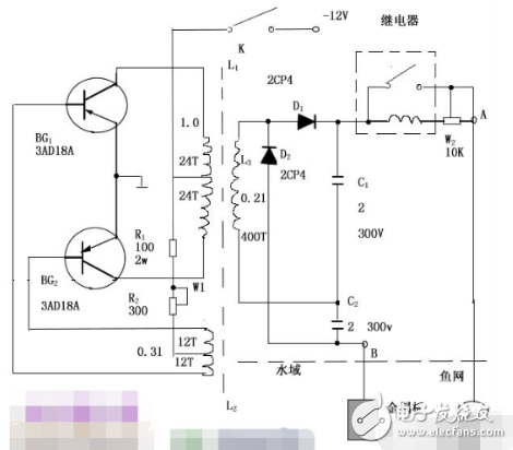 12V電子捕魚器的工作原理及制作教程